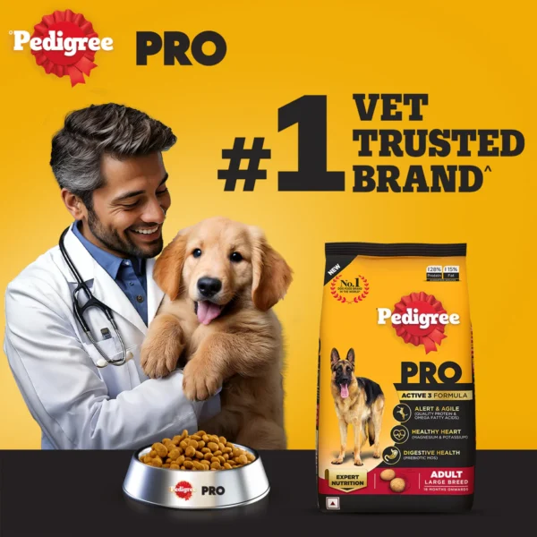 Pedigree PRO Dry Dog Food - Adult Dogs Large Breed (18+ Months) - Image 2