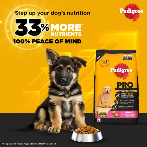 Pedigree PRO Dry Dog Food - Large Breed Puppy (3-18 Months) - Image 4