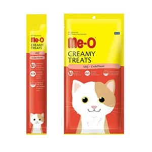 Me-O Creamy Cat Treats - Crab - Pack of 20 (20 x 15 g)