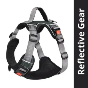 No Pull Reflective Harness for Dogs (Black)