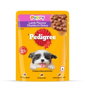 Pedigree Puppy, Wet Dog Food, Lamb Flavor Chunks in Gravy,