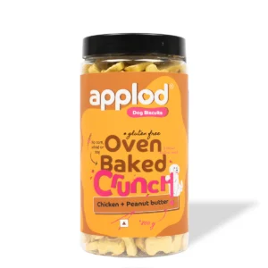 Applod Crunch-a-Licious Gluten Free Chicken and Peanut Butter Dog Biscuits - 800Gm