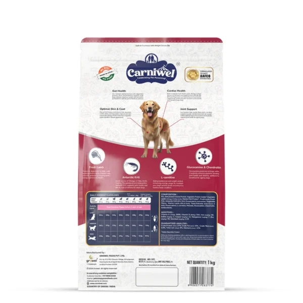 Carniwel Fresh Lamb Dry Dog Food for Large Breed, Adult - Image 6