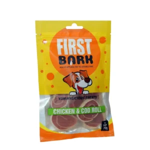 First Bark Chicken & Cod Roll Dog Treat - 70 g