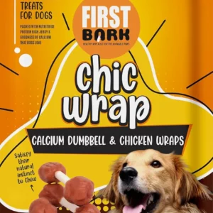 First Bark Chicken Wrap Calcium Dumbell Chicken Wraps -70 Gm