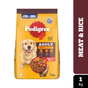 Pedigree Meat & Rice Adult Dog Dry Food.